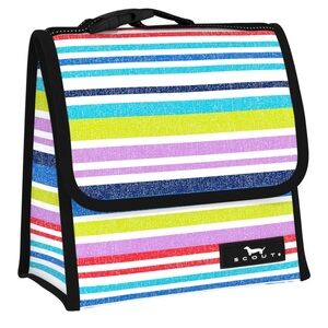 SCOUT LUNCH DATE LUNCH BOX PATTERN: sidewalk chalk insulated bag 8.75”x9” nwot